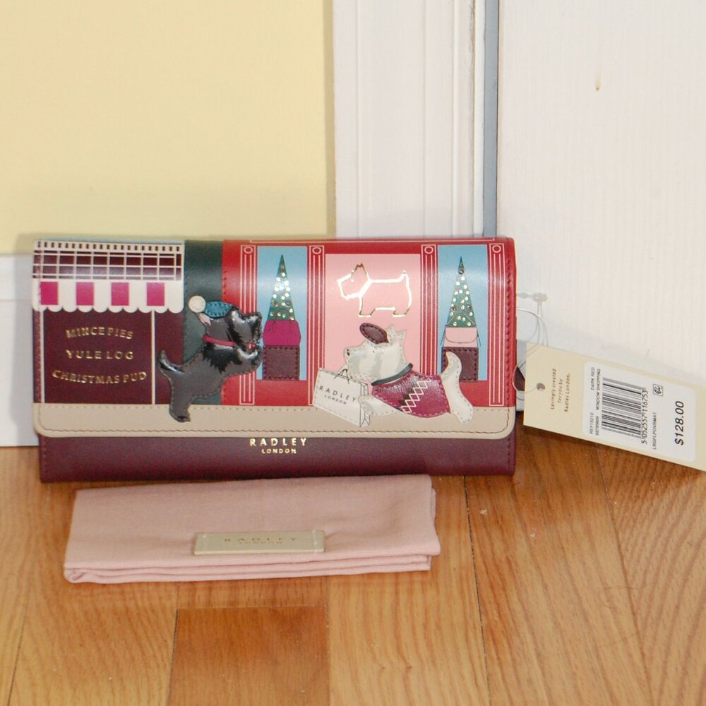 NWT - Radley London Window Shopping Large Flapover Wallet